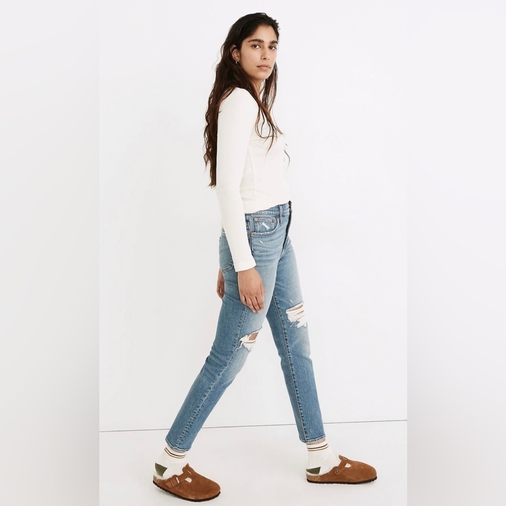 Madewell The Perfect Vintage Jean Denman Wash 25 Casual Distressed High Rise - Picture 2 of 10